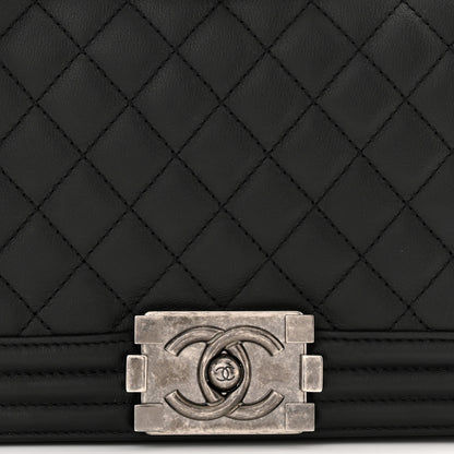 Chanel Calfskin Quilted Medium Boy Flap Black 8 of 11