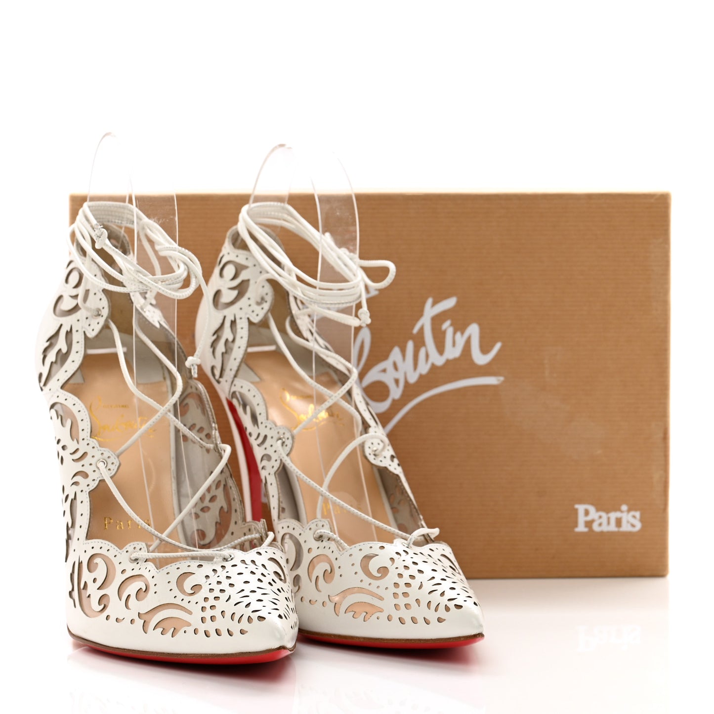 Calfskin PVC Impera 100 Pumps 40.5 White