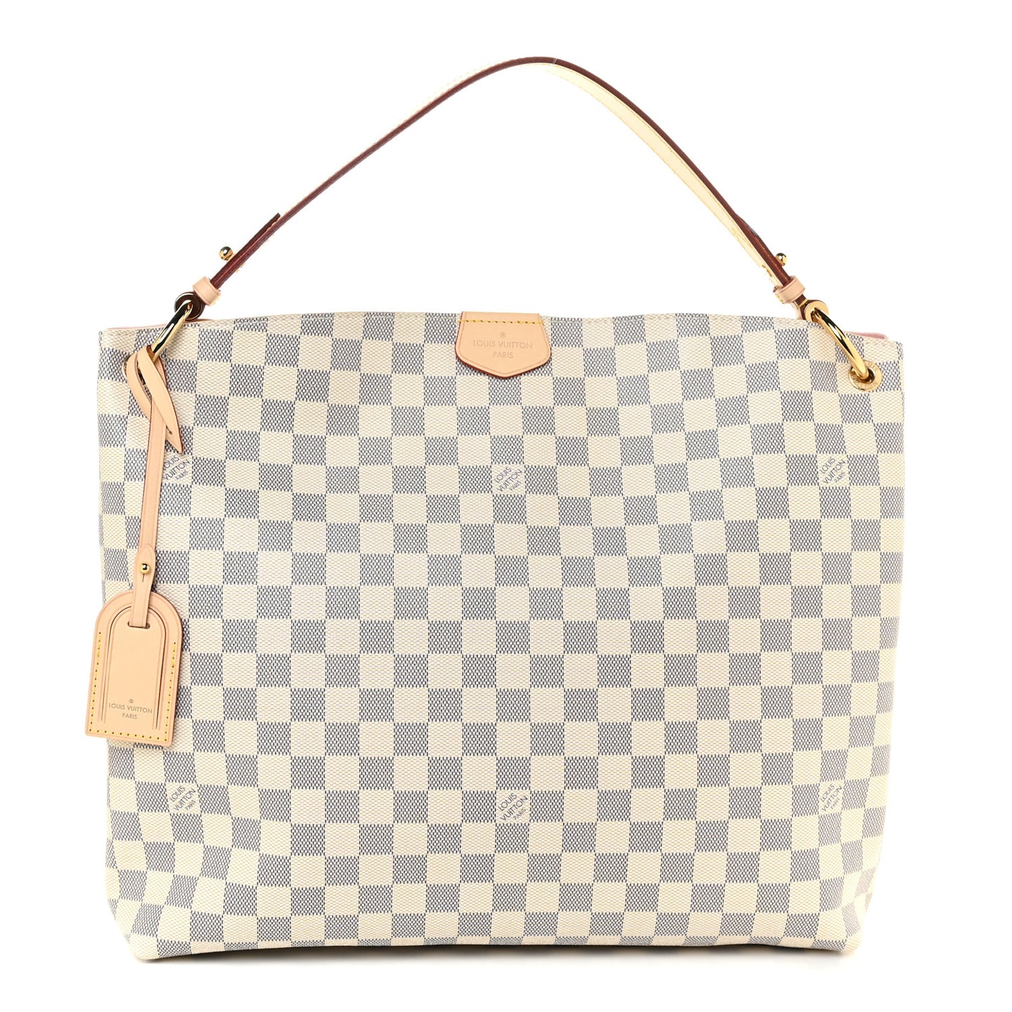 Damier Azur Graceful MM Rose Ballerine