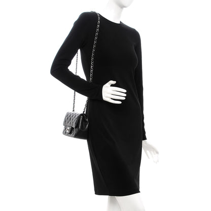 Chanel Lambskin Quilted Mini Square Flap Black 2 of 8