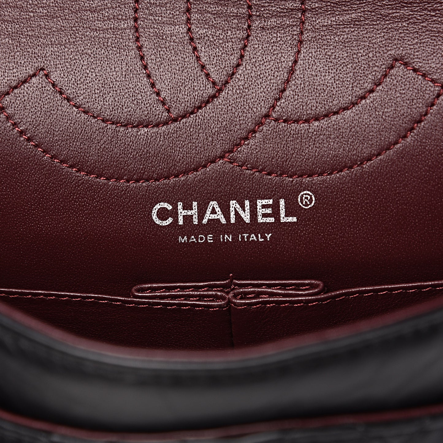 Aged Calfskin Quilted 2.55 Reissue 225 Flap Black
