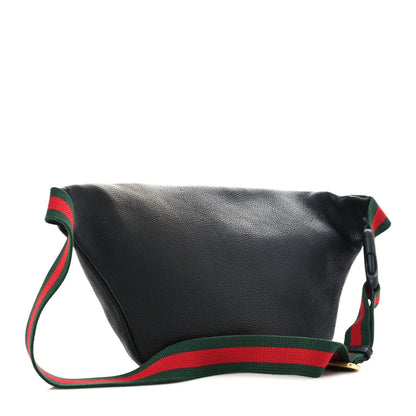 Gucci Grained Calfskin Logo Belt Bag Black 3 of 12