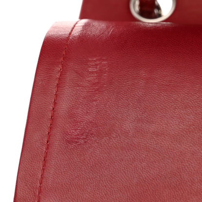 Chanel Patent Calfskin Quilted Jumbo Double Flap Red 11 of 13