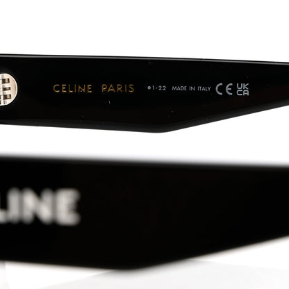 Celine Acetate Monochroms 02 Square Sunglasses CL40214U Black 6 of 7