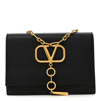 Valentino Garavani Vitello VCase Shoulder Bag Black 1 of 12