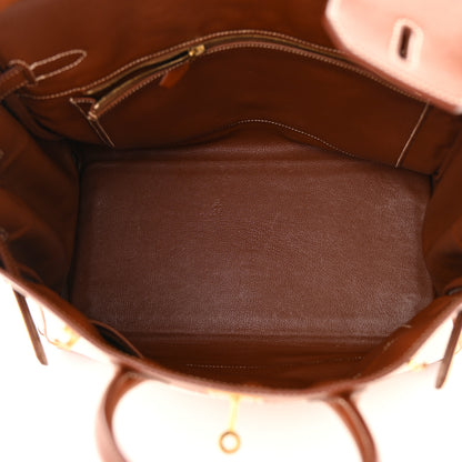 Hermes Toile Barenia HAC Birkin 32 Fauve 5 of 25