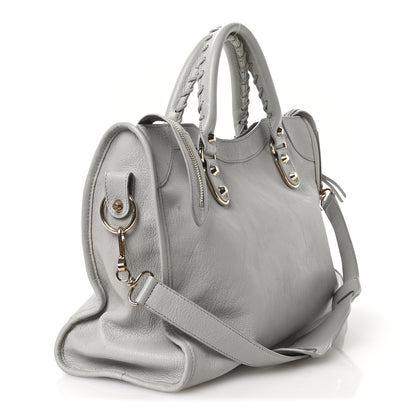 Balenciaga Chevre Gold Metallic Edge Hardware City Gris Glace 4 of 12