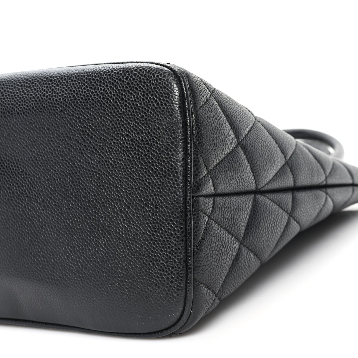 Caviar Quilted Medallion Tote Black