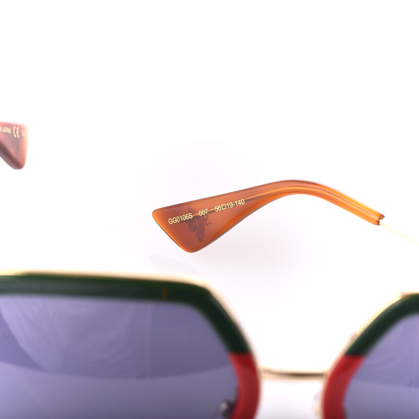 Square Frame Web GG0106S Sunglasses Tortoise