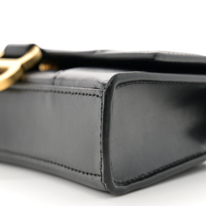 Balenciaga Shiny Box Calfskin Hourglass Chain Bag Black 9 of 13