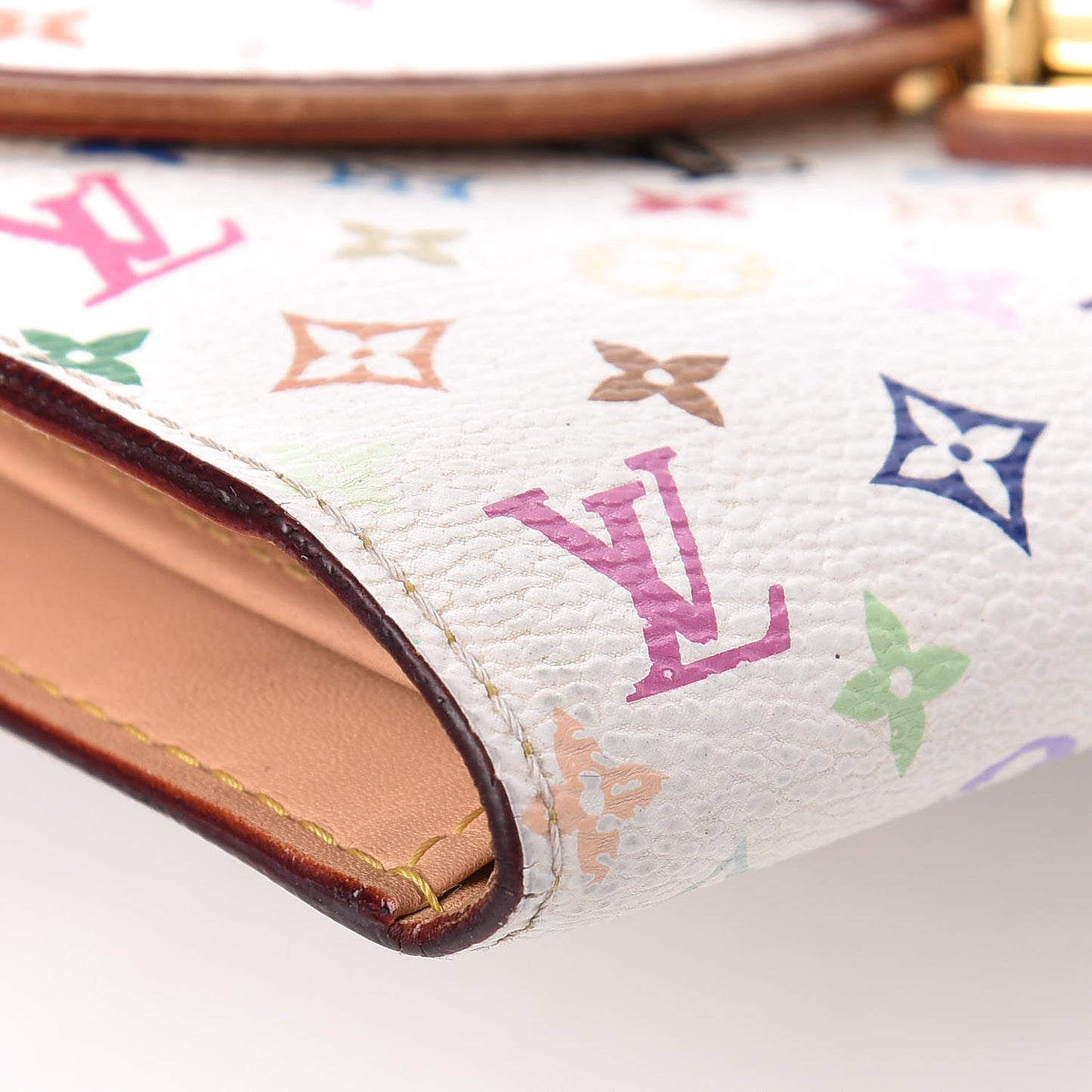 Monogram Multicolor Eugenie Wallet White