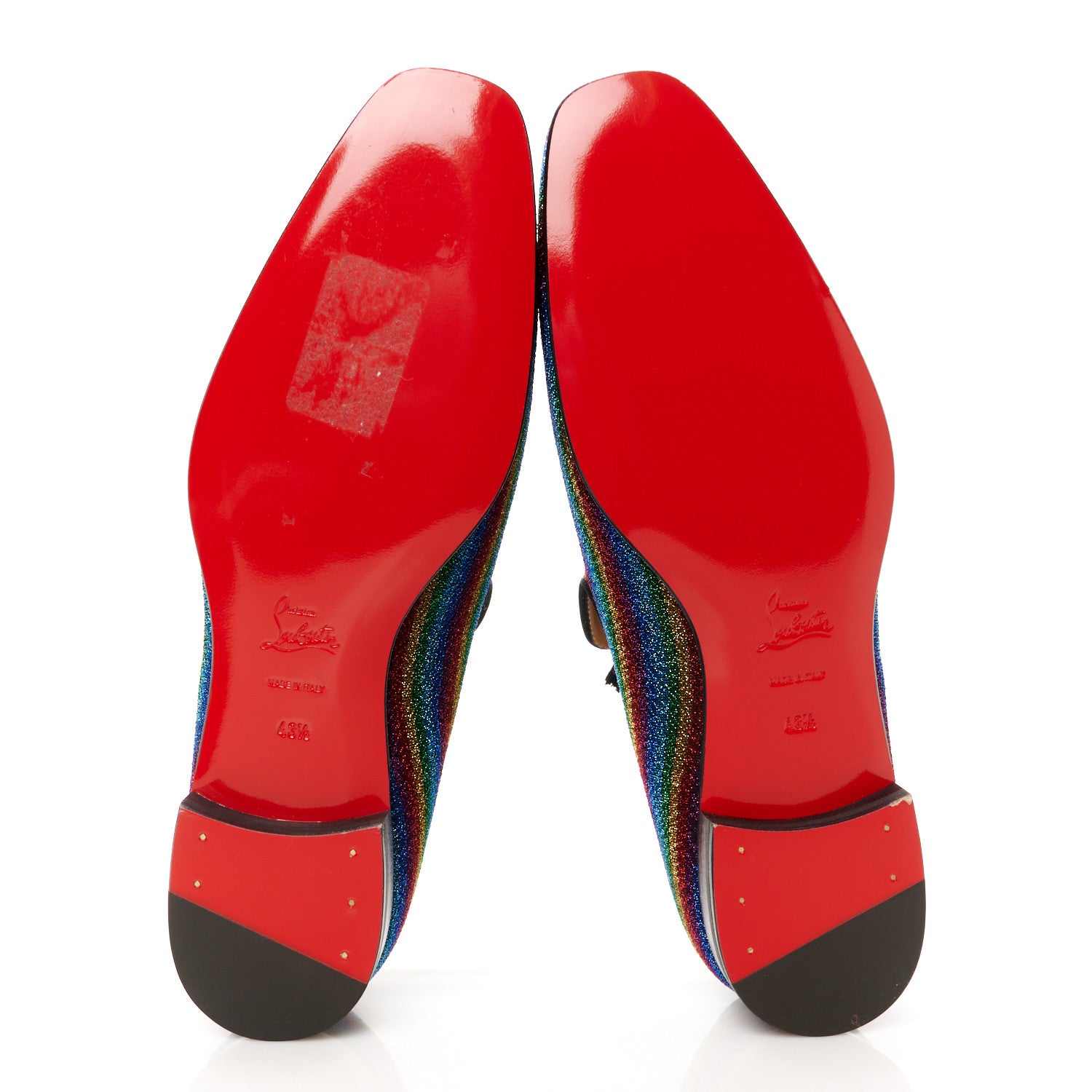 Christian Louboutin Glitter Mens Tassel Serge Officialito Flat Loafers 43.5 Multicolor 6 of 10