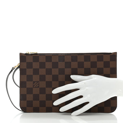 Louis Vuitton Damier Ebene Neverfull MM GM Pochette 2 of 6