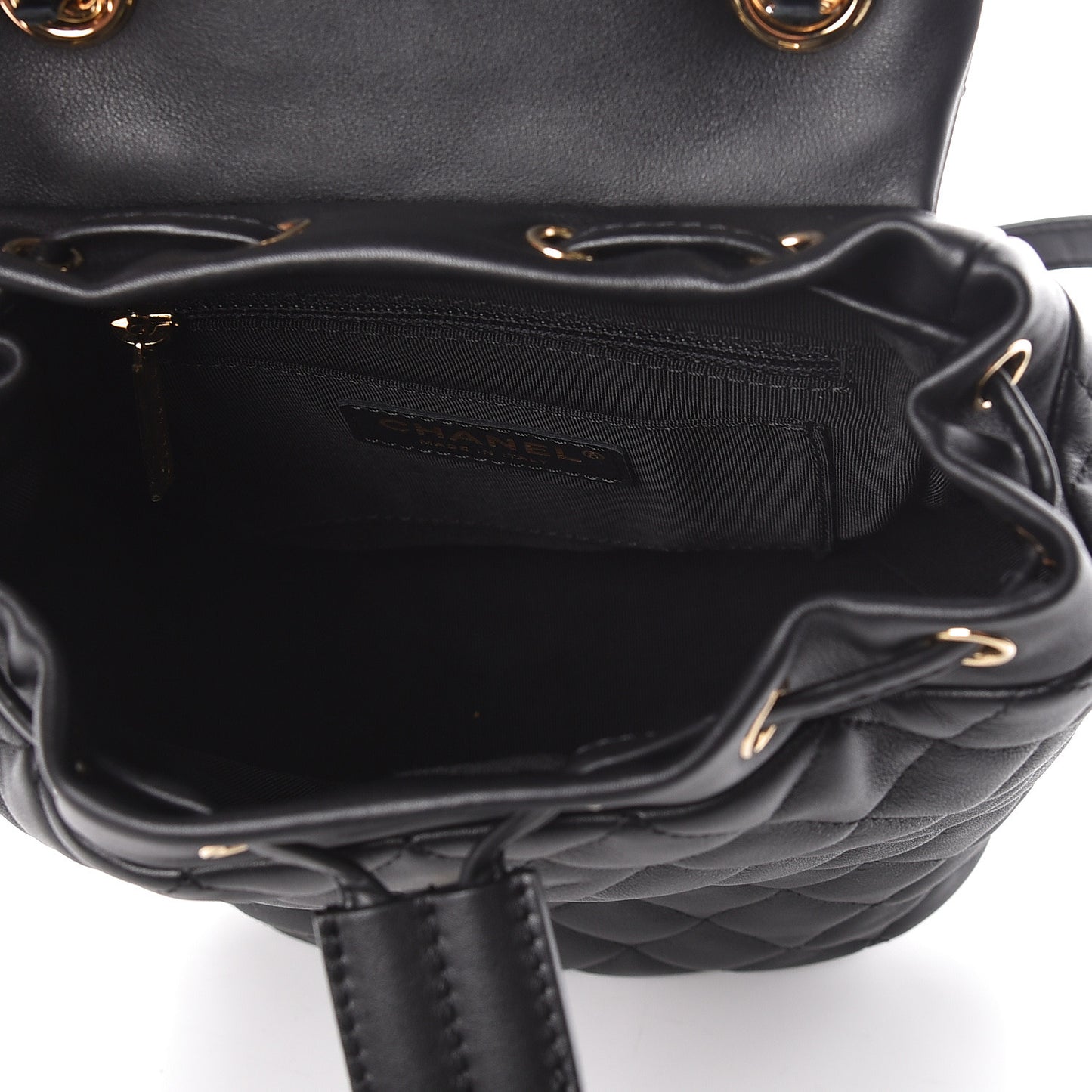 Calfskin Quilted Mini Urban Spirit Backpack Black