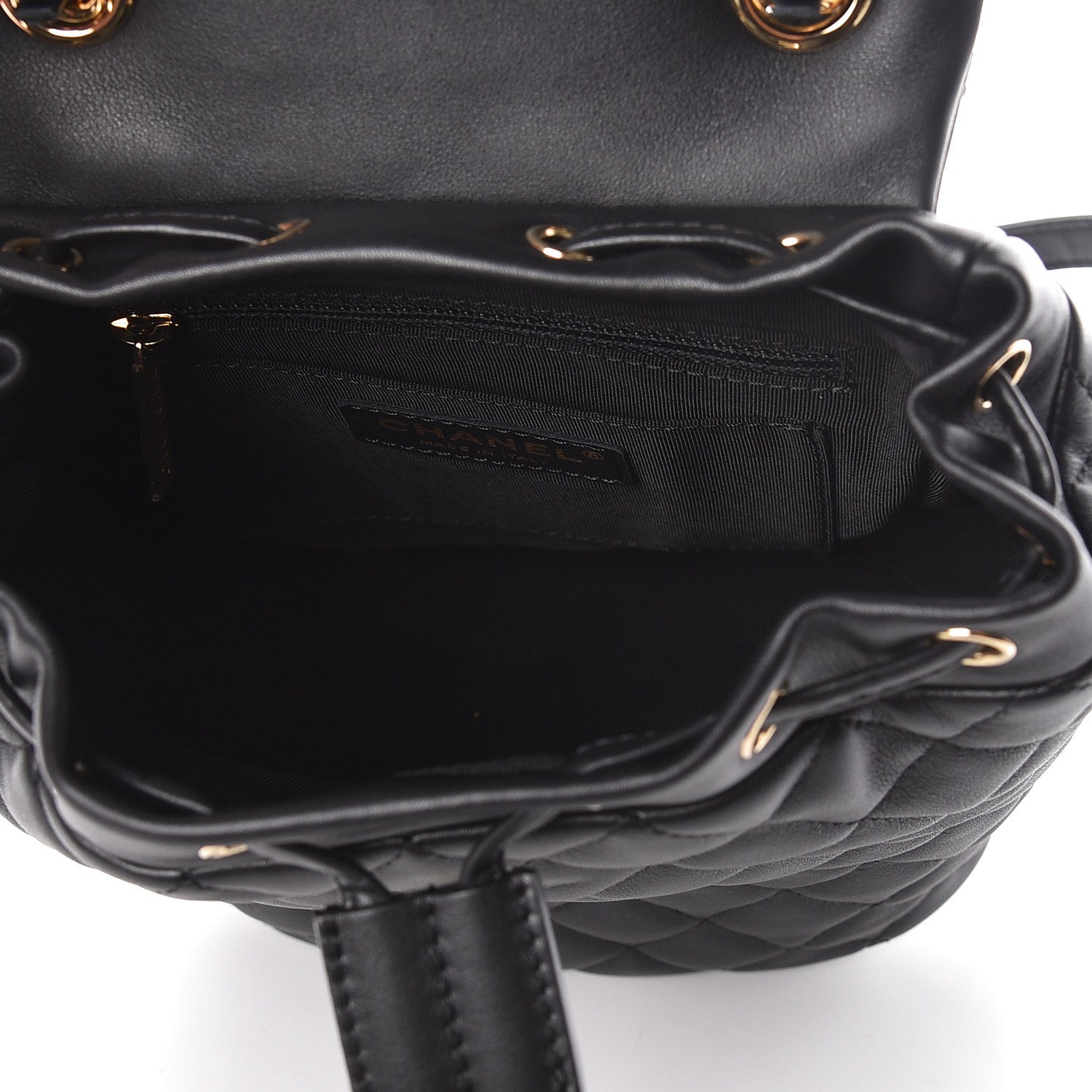 Chanel Calfskin Quilted Mini Urban Spirit Backpack Black 5 of 11