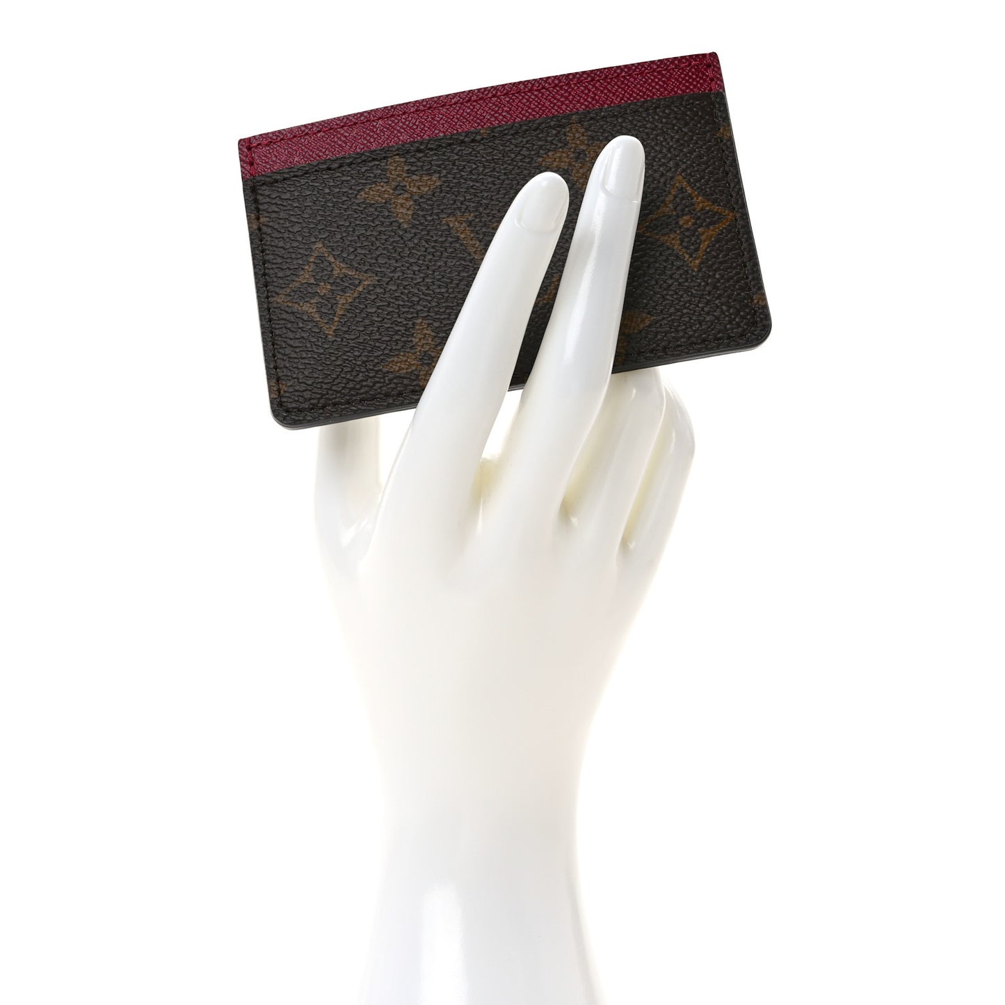 Monogram Card Holder Fuchsia