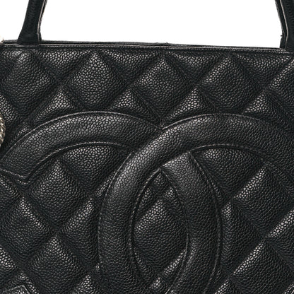 Chanel Caviar Quilted Medallion Tote Black 8 of 12