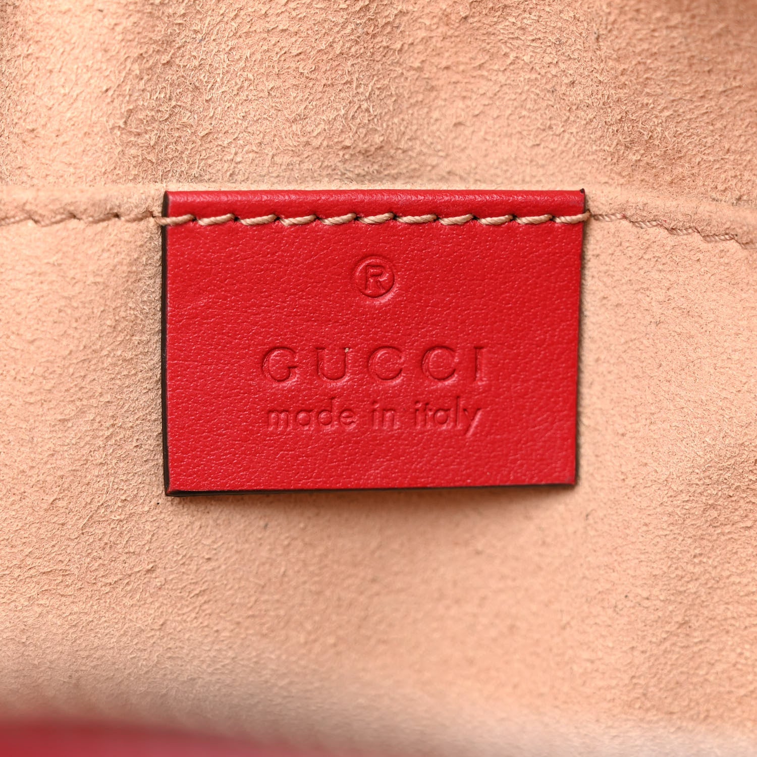 Gucci Calfskin Matelasse Small GG Marmont Chain Shoulder Bag Hibiscus Red 6 of 17