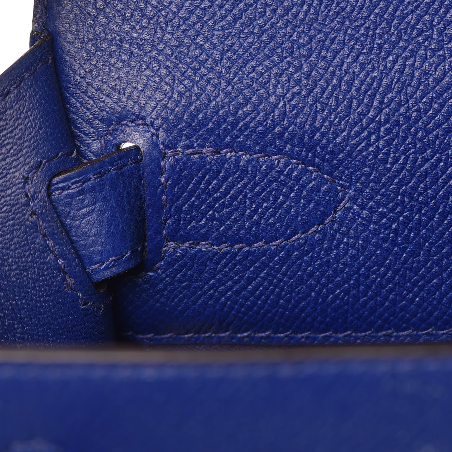 Hermes Epsom Kelly Sellier 28 Bleu Electrique 19 of 33