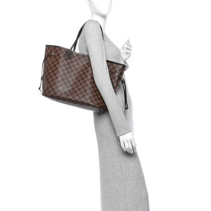 Louis Vuitton Damier Ebene Neo Neverfull MM Rose Ballerine 2 of 12