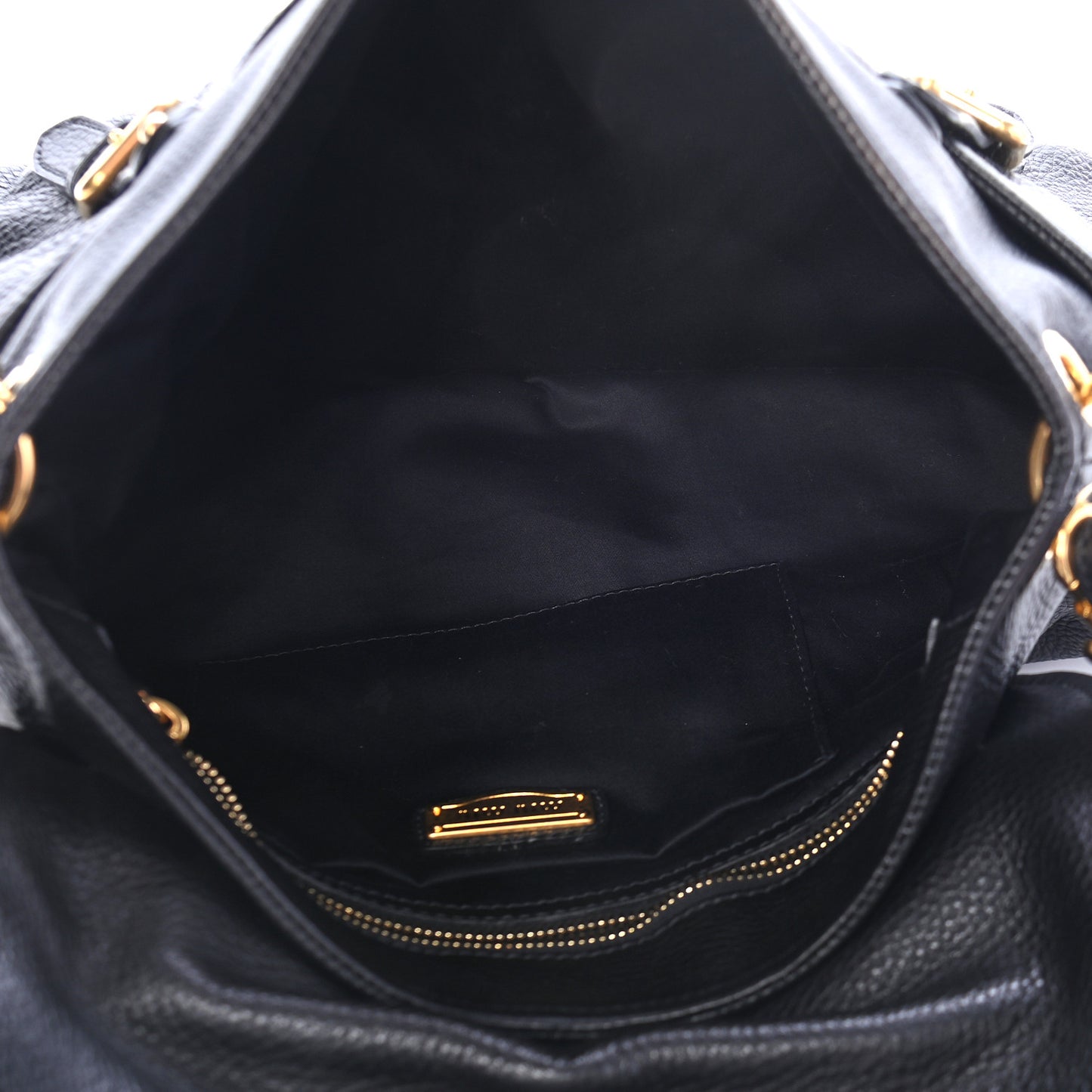 Vitello Daino Shoulder Bag Black