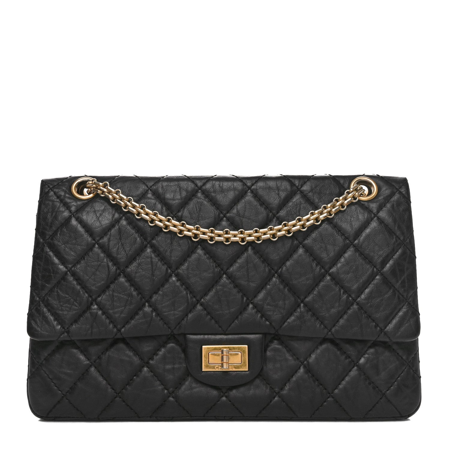 Chanel Aged Calfskin Quilted 2.55 Reissue 226 Flap Black 1 of 10