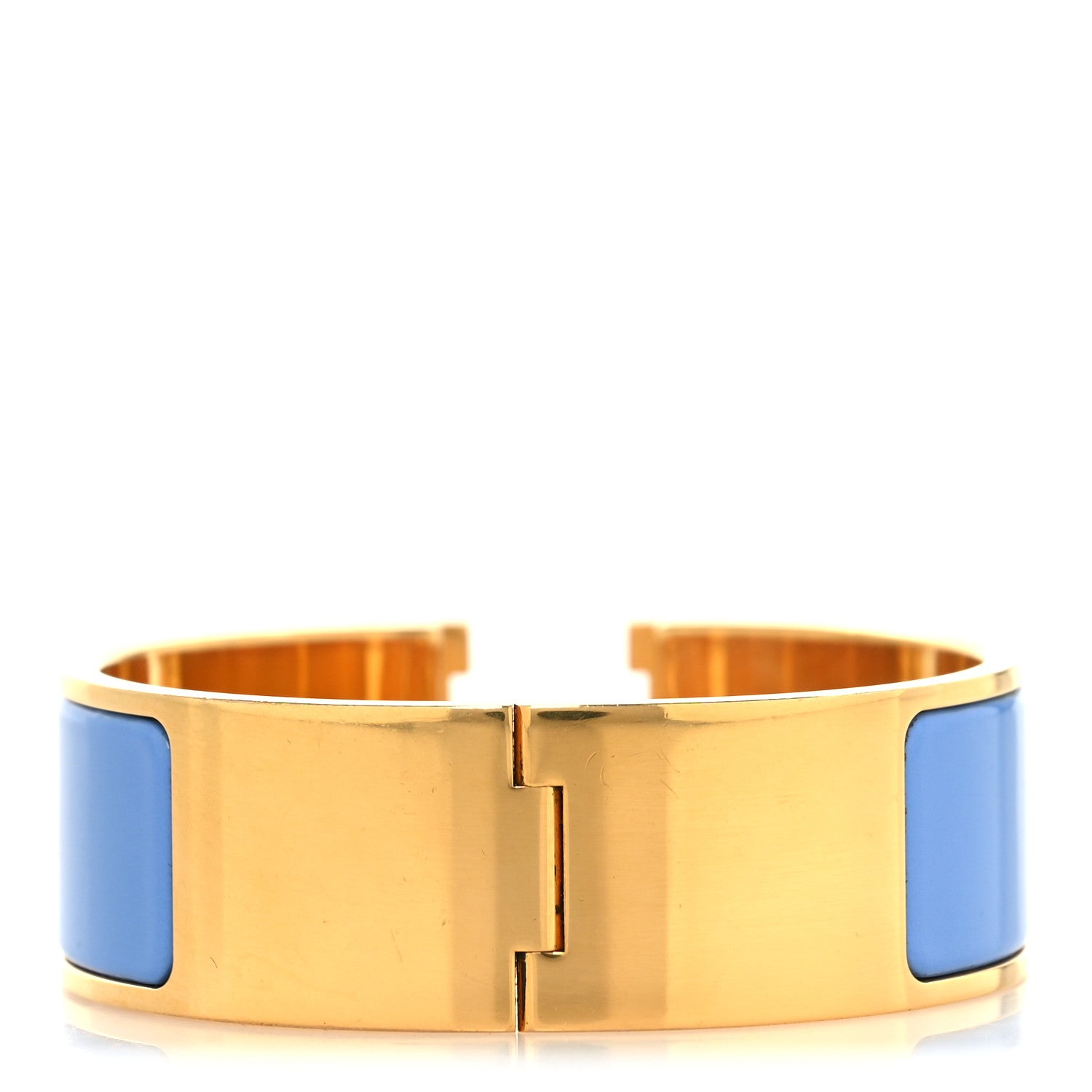 Hermes Enamel Wide Clic Clac H Bracelet PM Bleu Transat 3 of 4