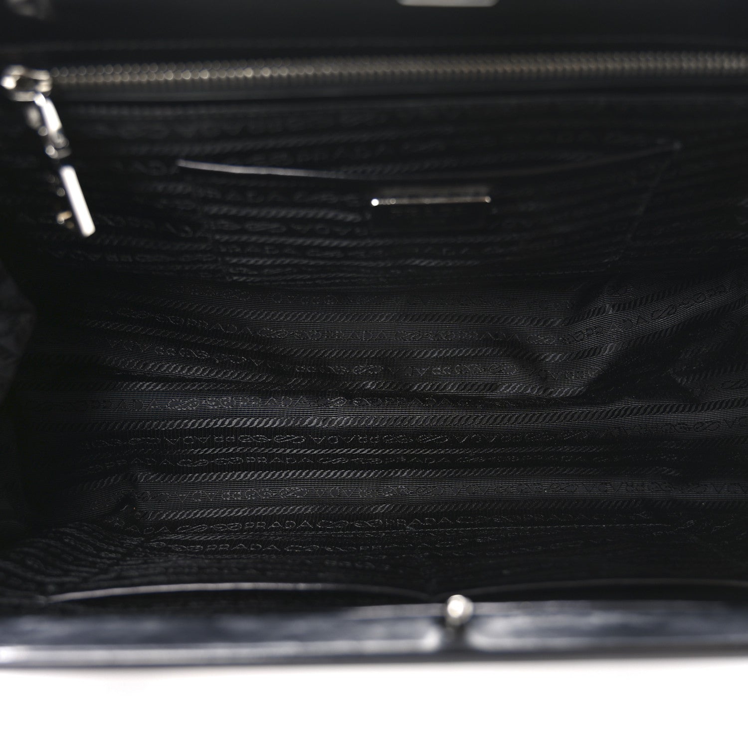 Prada Spazzolato Frame Bag Black 5 of 10