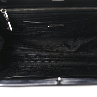 Prada Spazzolato Frame Bag Black 5 of 10