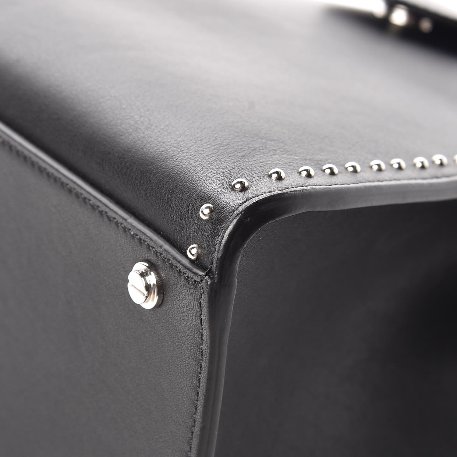 Givenchy Calfskin Studded Small Obsedia Satchel Black 13 of 15