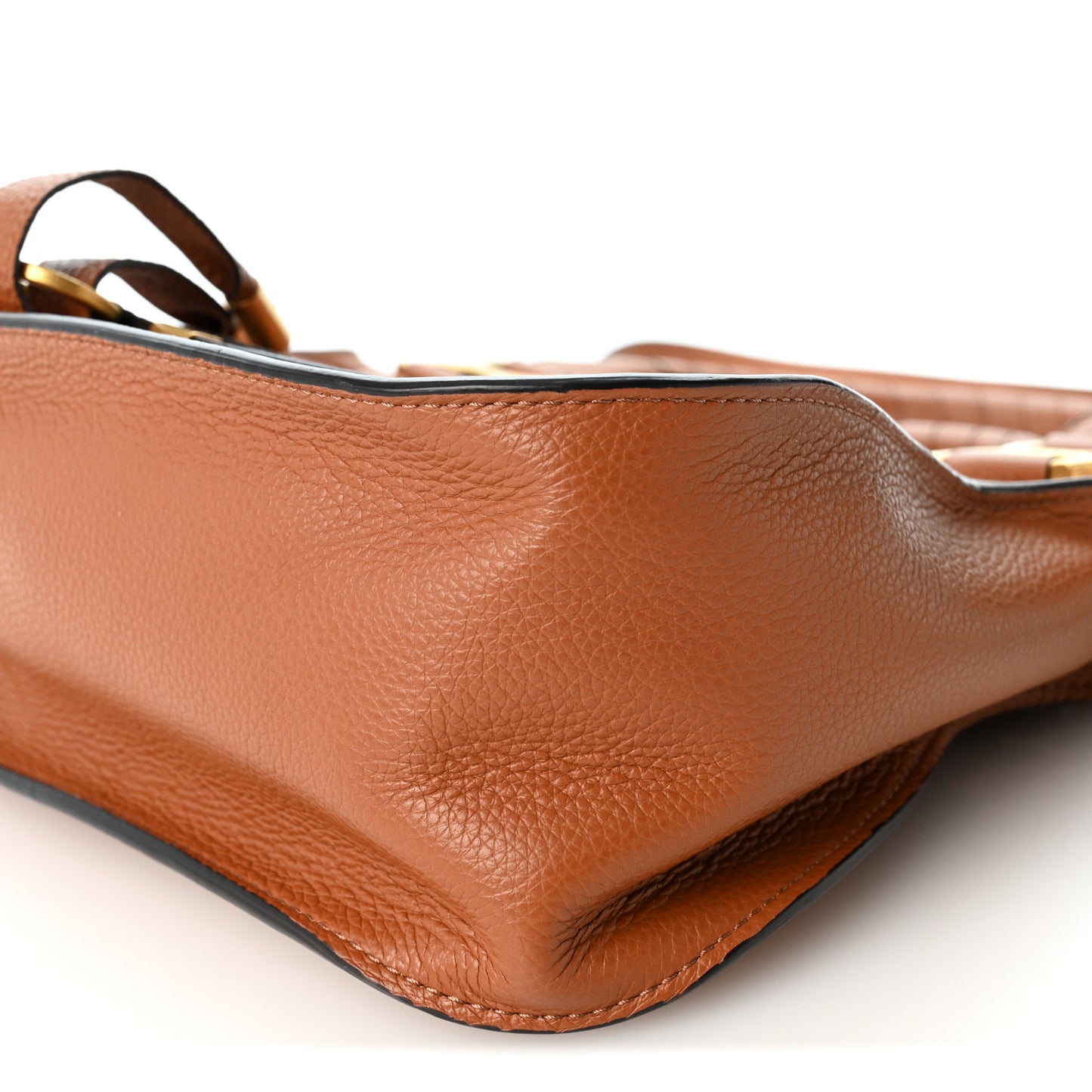 Calfskin Small Marcie Satchel Tan
