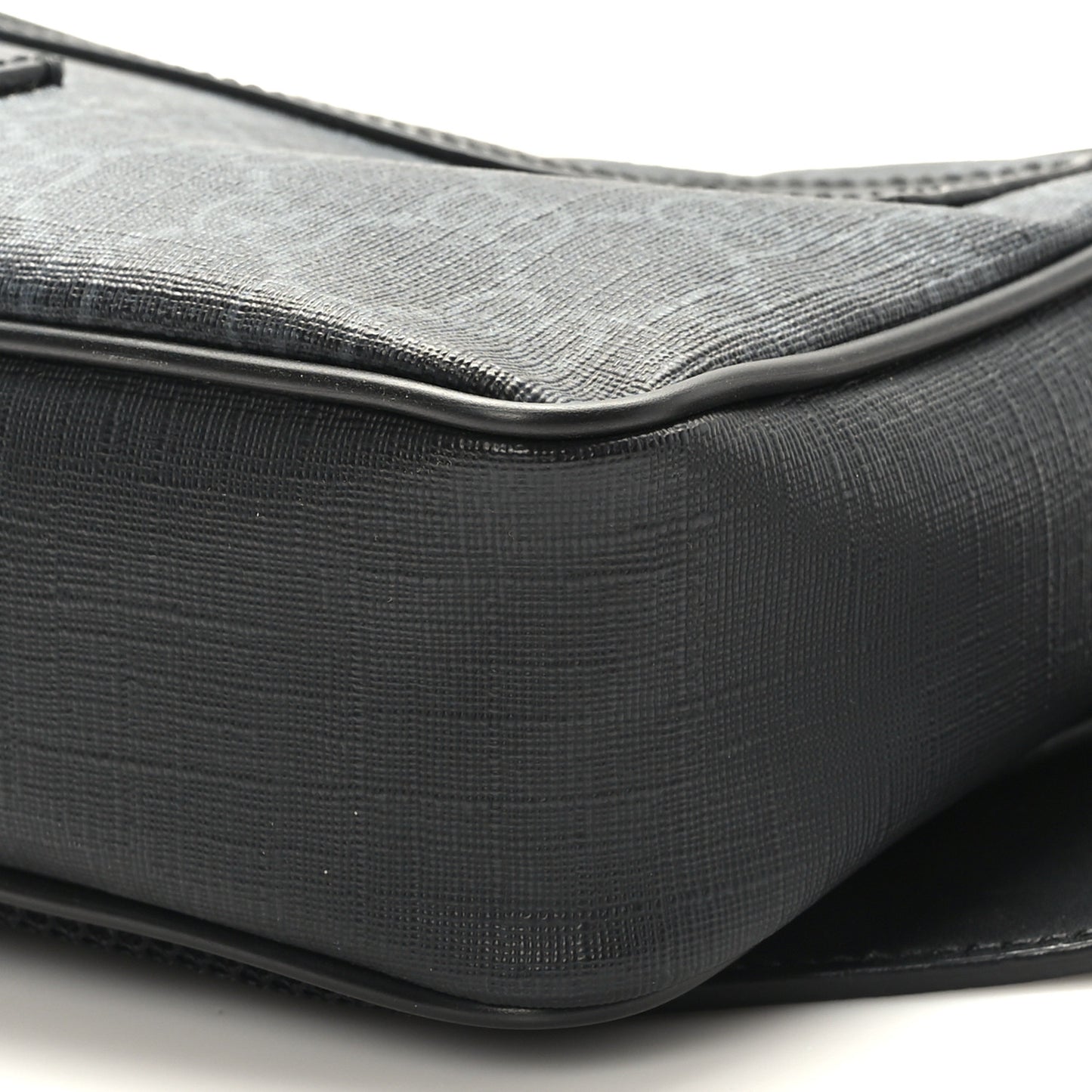 Soft GG Supreme Monogram Web Belt Bag Black Grey