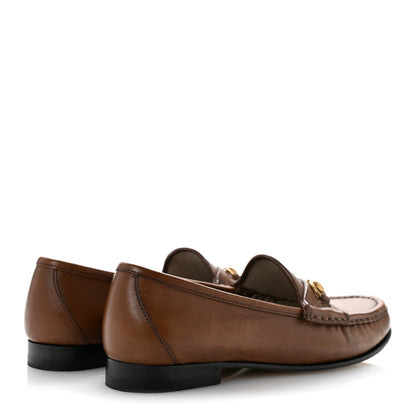 Gucci Betis Glamour Calfskin Womens 1953 Horsebit Loafers 37.5 Brown Sugar 5 of 10