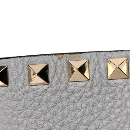 Valentino Garavani Grained Calfskin Rockstud Shoulder Tote Perla 11 of 11