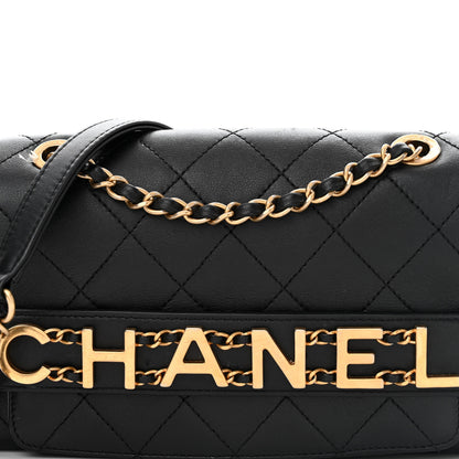 Chanel Calfskin Quilted Small Enchained Flap Black 5 of 12