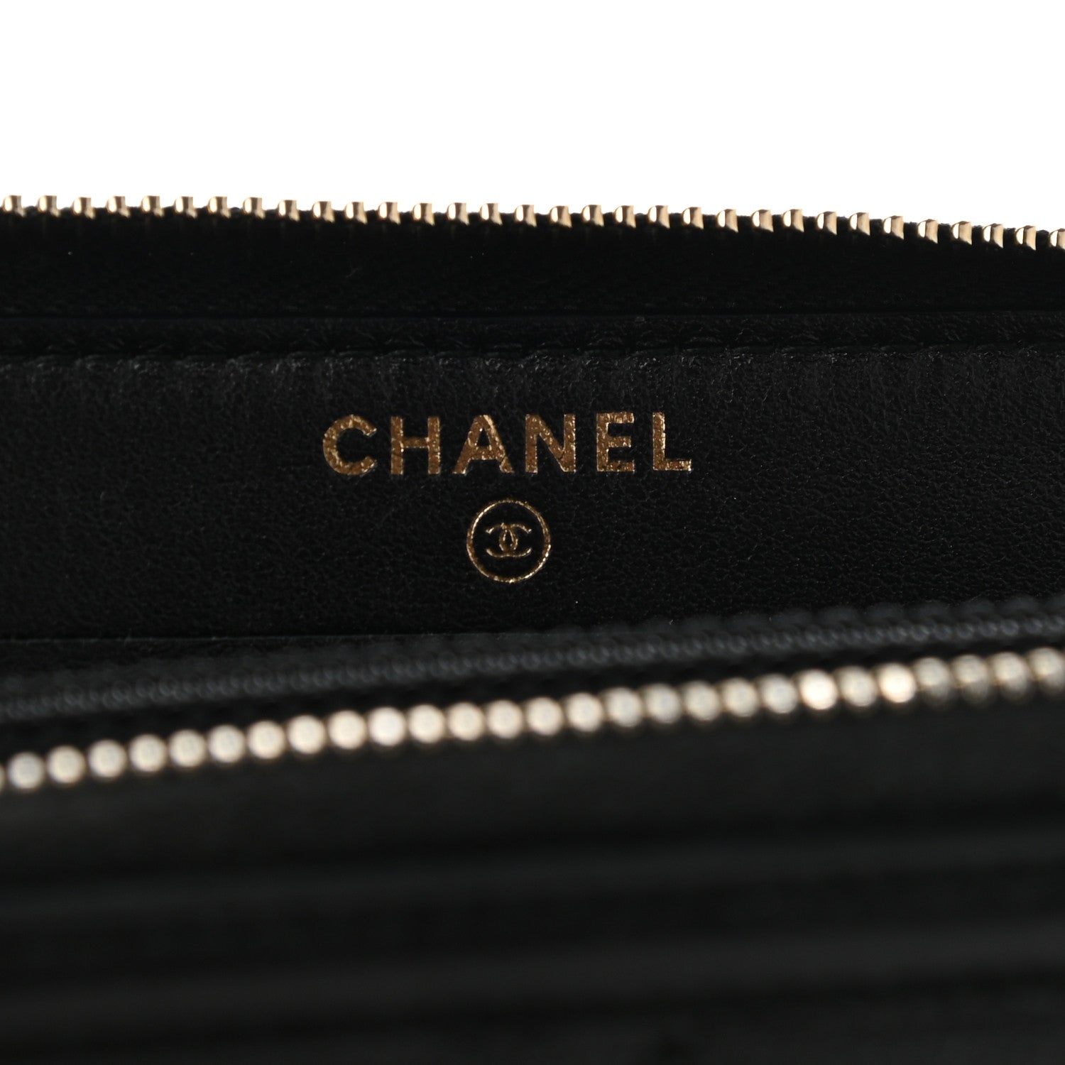 Chanel Caviar Quilted Medium Filigree Zip Around Wallet Black 6 of 11