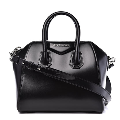 Givenchy Shiny Lord Calfskin Mini Antigona Black 1 of 9