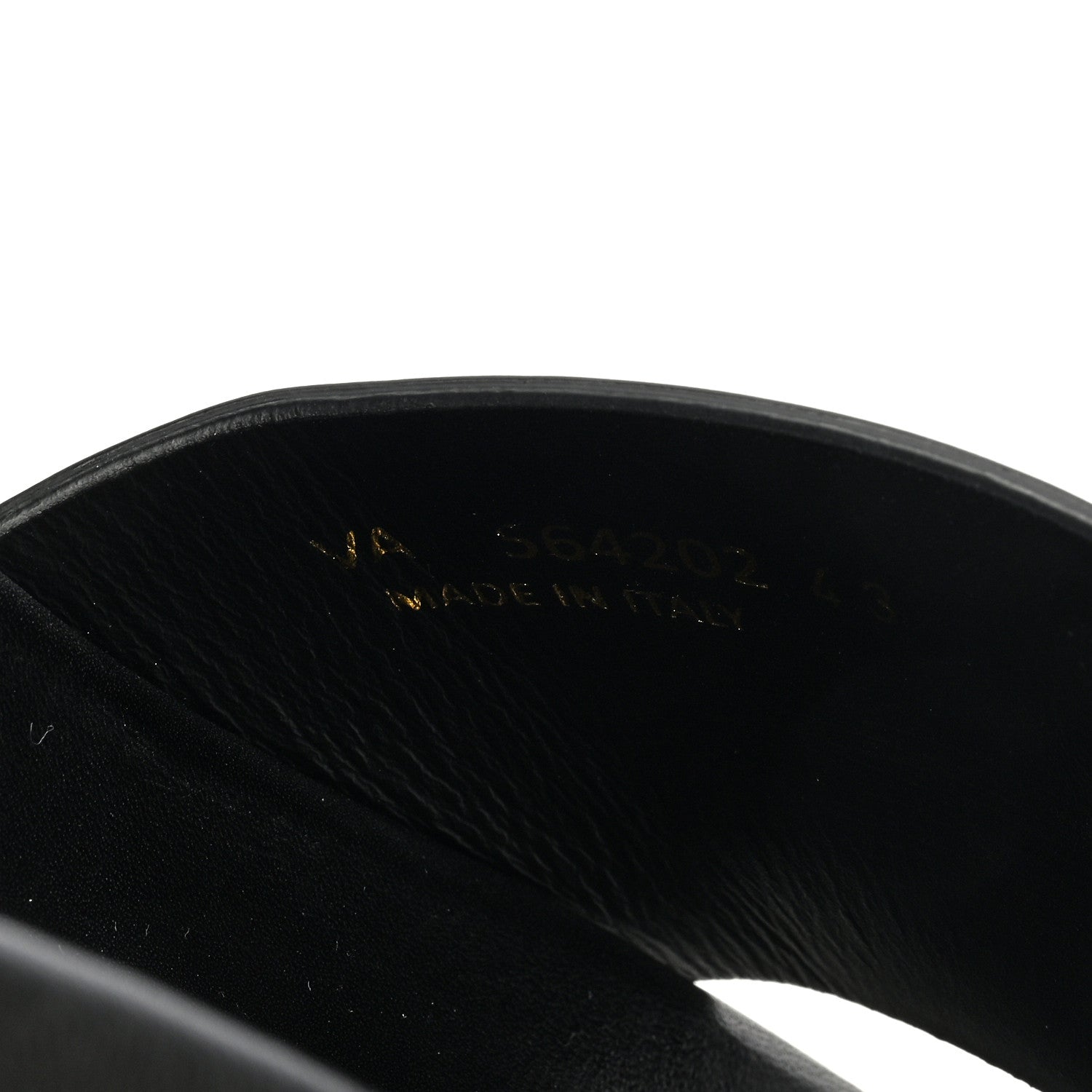 Saint Laurent Calfskin Monogram Jimmy Joan Slide Sandals 43 Black 8 of 9