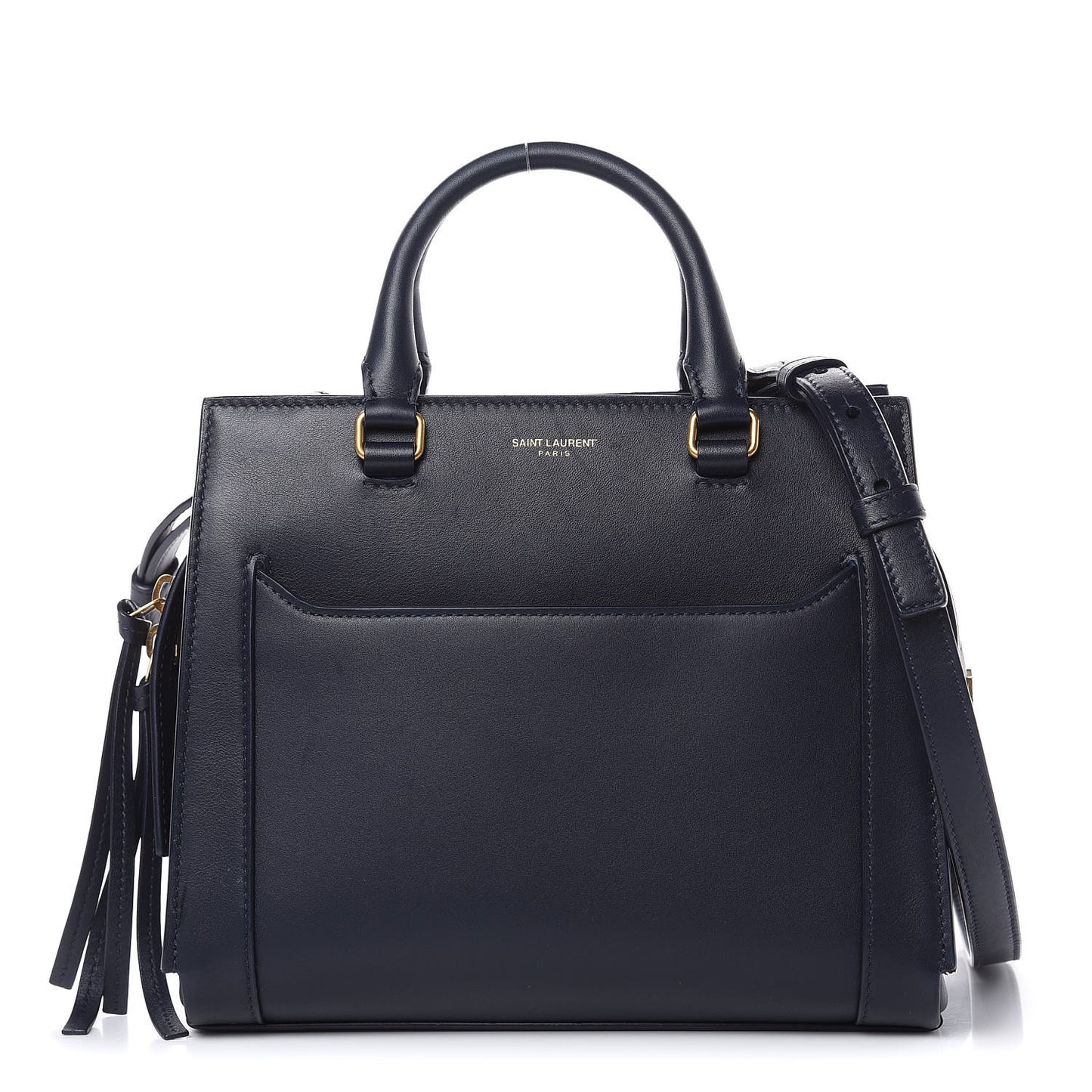 Smooth Calfskin Small East Side Tote Midnight Blue