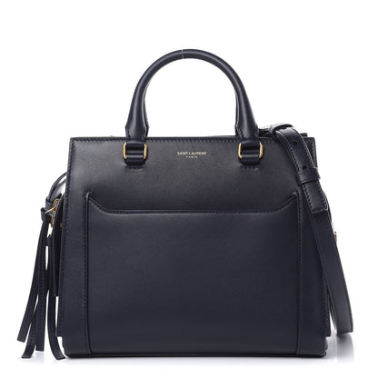 Saint Laurent Smooth Calfskin Small East Side Tote Midnight Blue 1 of 14