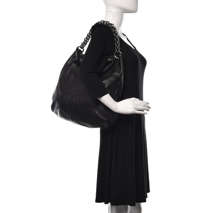 Chanel Lambskin Large Soft and Chain Hobo Black 2 of 13