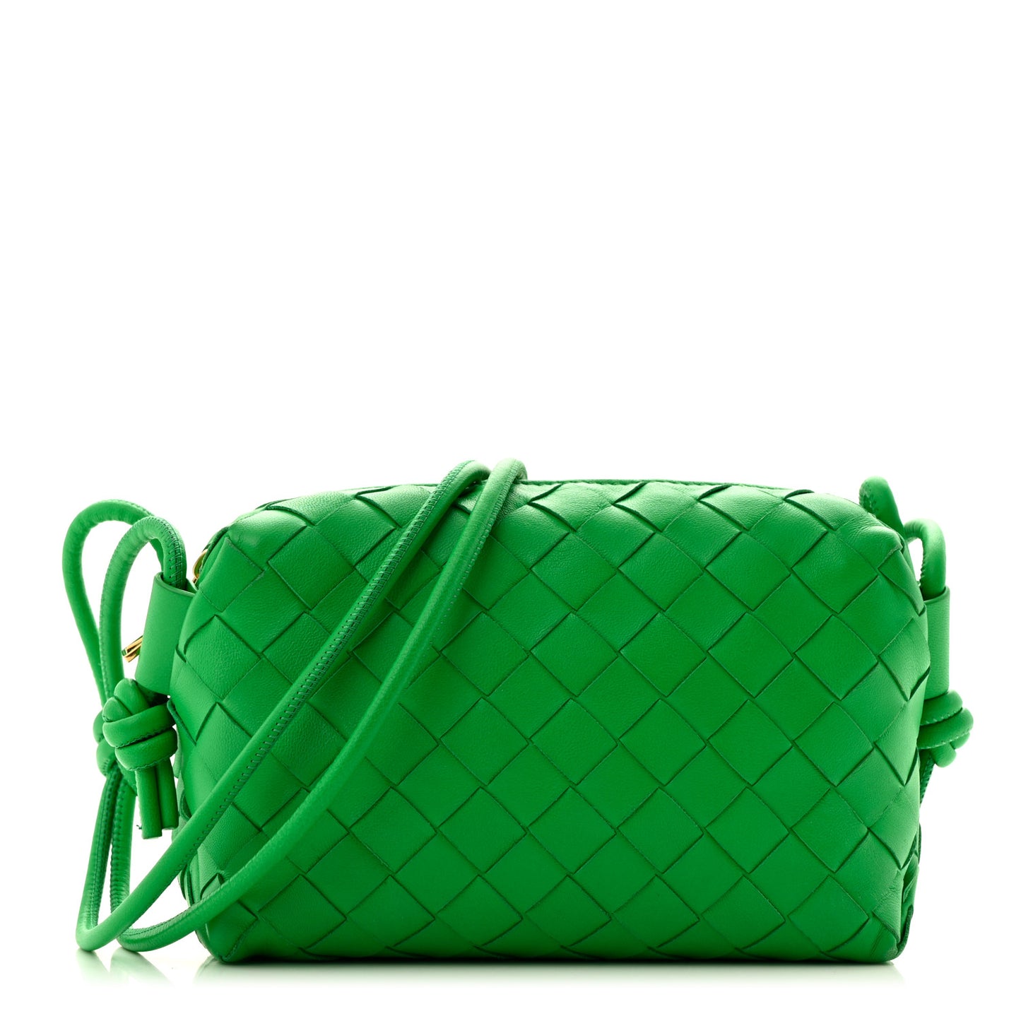 Nappa Intrecciato Mini Loop Camera Bag Parakeet