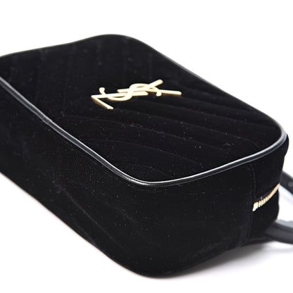 Saint Laurent Velour Matelasse Monogram Lou Belt Bag Black 9 of 9