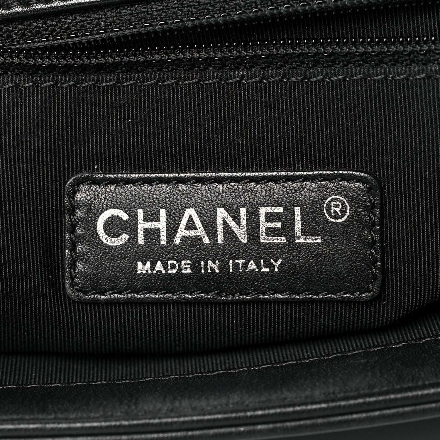 Chanel Calfskin Quilted Checkerboard Trim New Medium Boy Flap Black White 6 of 10