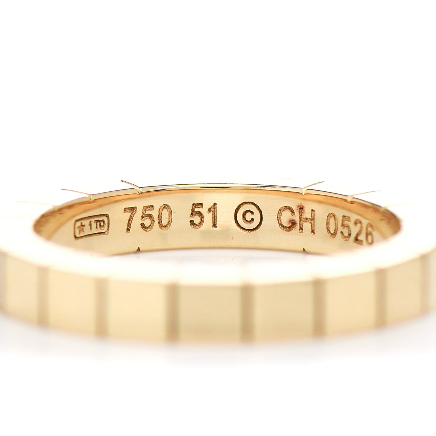 18K Yellow Gold Lanieres Ring 51 5.75