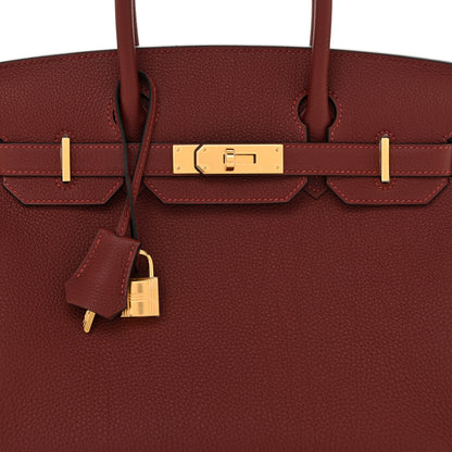 Hermes Togo Birkin 30 Rouge H 8 of 11