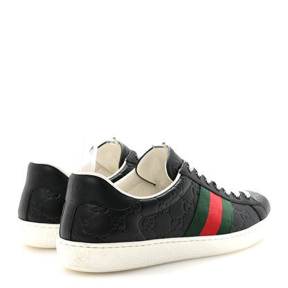 Gucci Guccissima Signature Web Mens Ace Sneakers 8.5 Black 5 of 9