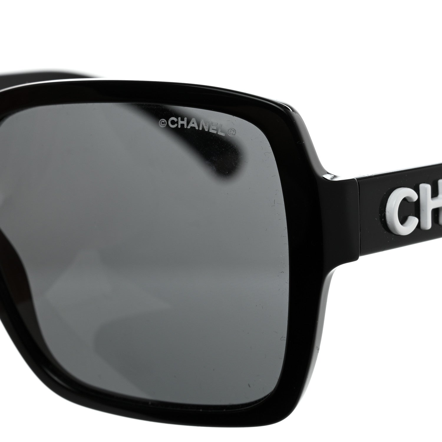 Chanel Acetate Square Sunglasses 5408 Black 7 of 9