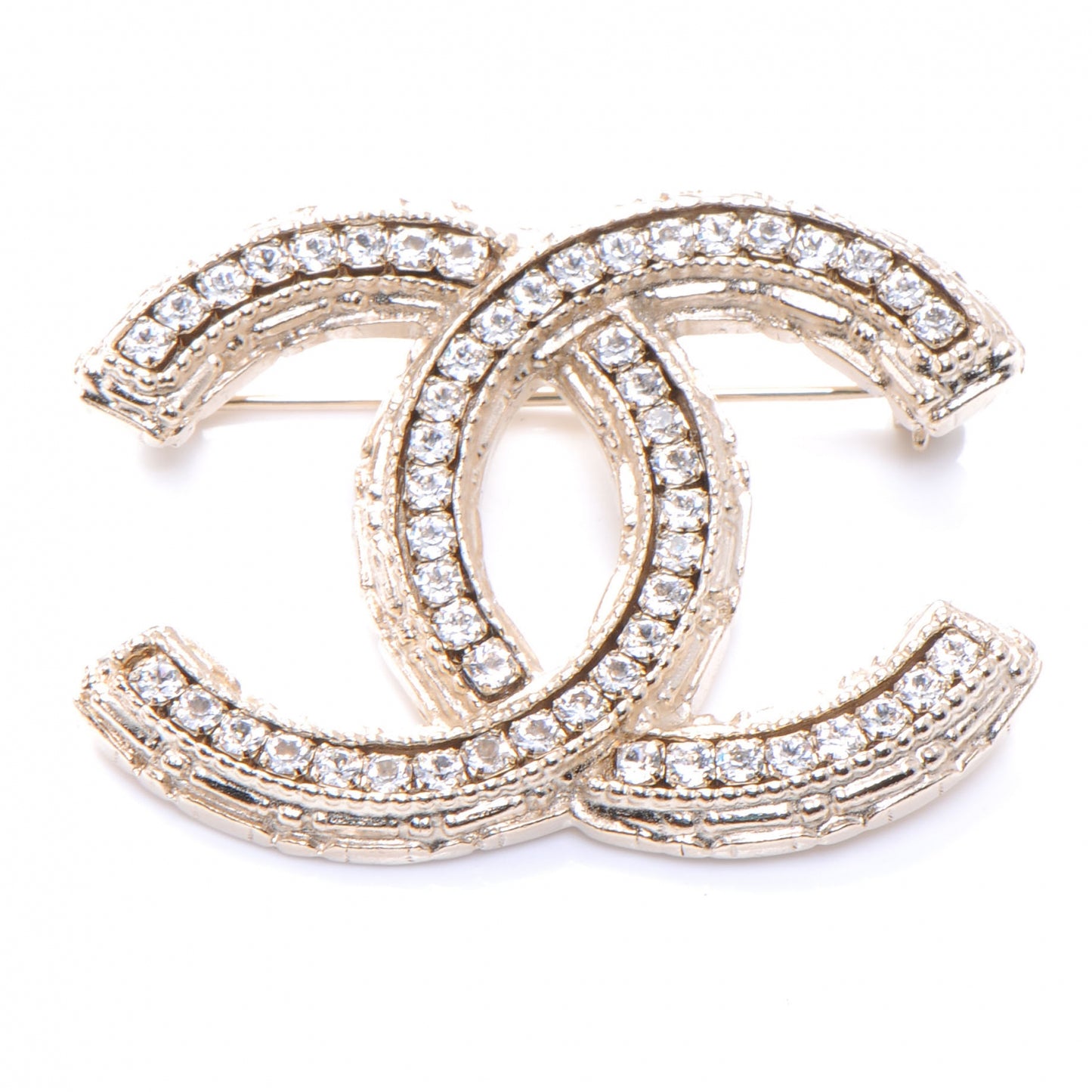 Swarovski Crystal CC Brooch