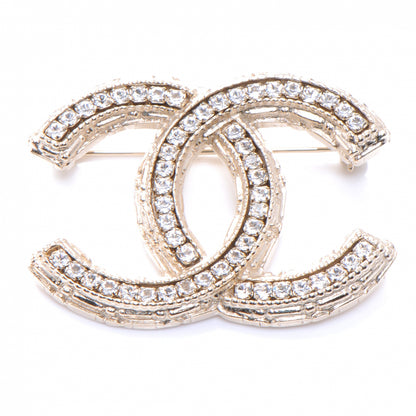 Chanel Swarovski Crystal CC Brooch 1 of 5